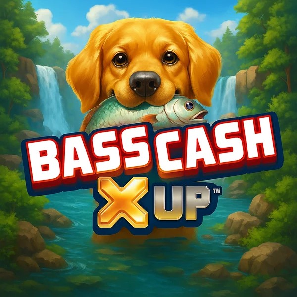 Bass Cash X UP logo by Alchemy Gaming Fugu Casino