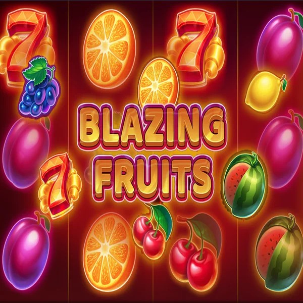 Blazing Fruits logo by Inbet Games Fugu Casino