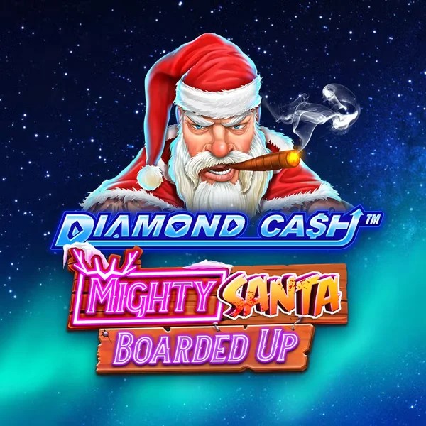 Diamond Cash Mighty Santa Boarded Up logo by Greentube Fugu Casino