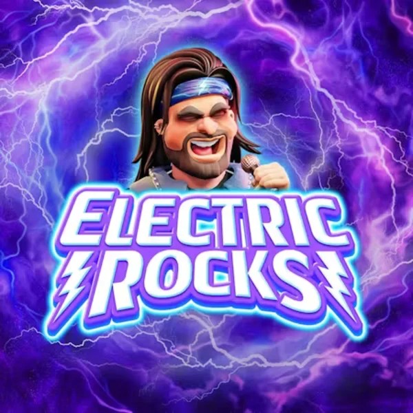 Electric Rocks logo – Slots by Inspired Gaming at Fugu Casino