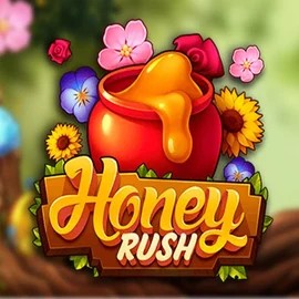 Honey Rush slot logo by Play'n GO at Fugu Casino