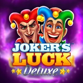 Jokers Luck Deluxe slot logo by Skywind Group at Fugu Casino