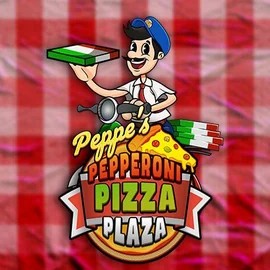 Official Slots logo: Peppe’s Pepperoni Pizza Plaza by Pragmatic Play at Fugu Casino