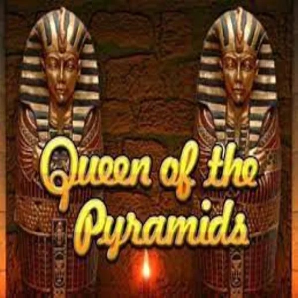 Official Slots logo: Queen of the Pyramids by Playtech at Fugu Casino