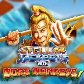 Stellar Jackpots with More Monkeys game by Lightning Box Game – logo hosted on Fugu Casino